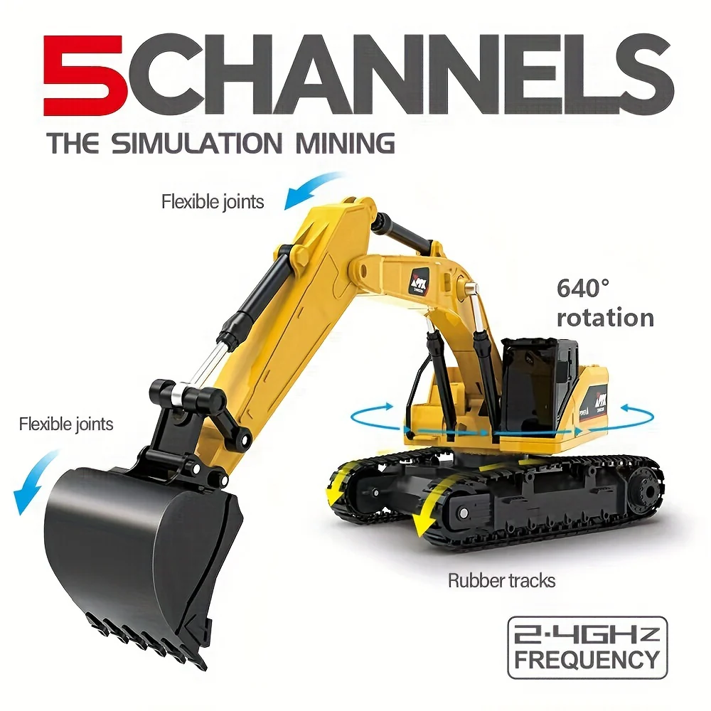 Ferngesteuerter Bagger: Simulatives Elektrotechnikfahrzeug – perfektes Ausgrabungsspielzeug für Jungen und Kinder!