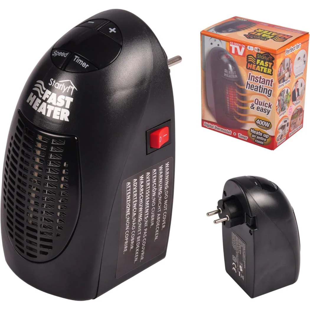 Stufa Elettrica 400W Schnellheizung Portatile Regolabile DA 15 ° A 32 ° Basso Absage