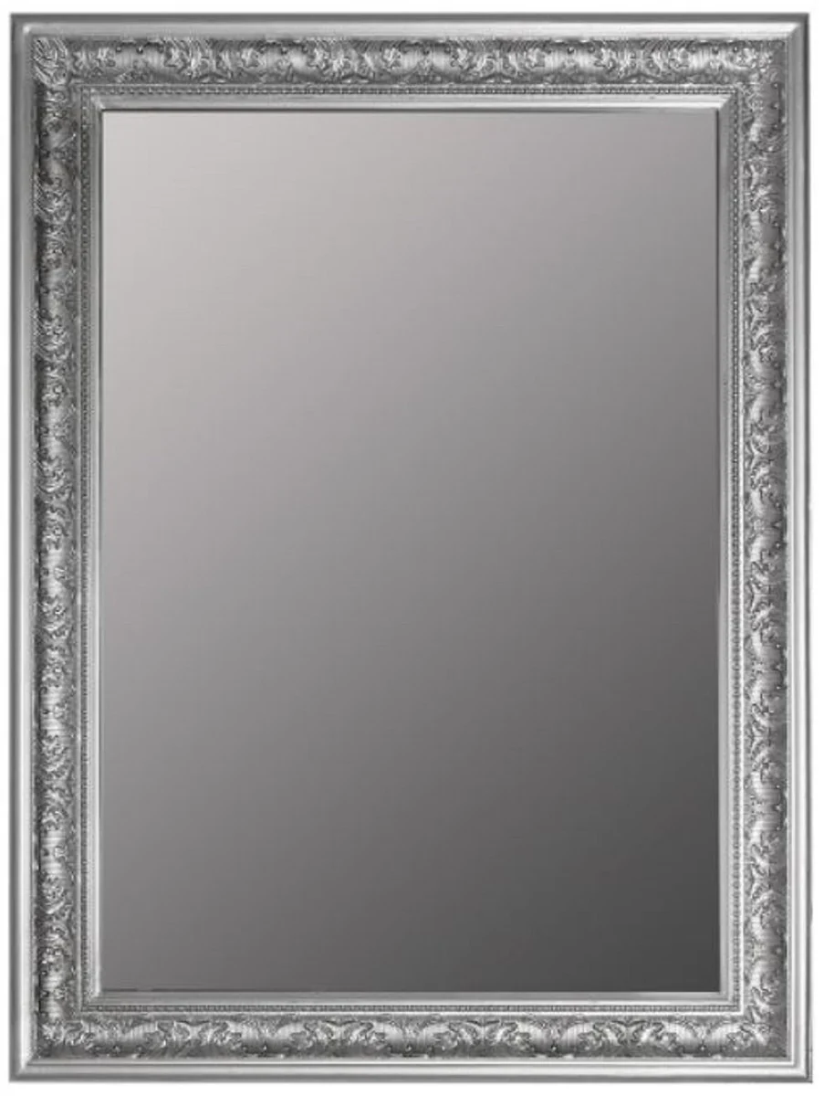 Baroque mirror / wall mirror silver 62 x H. 82 cm - furniture in the baroque style