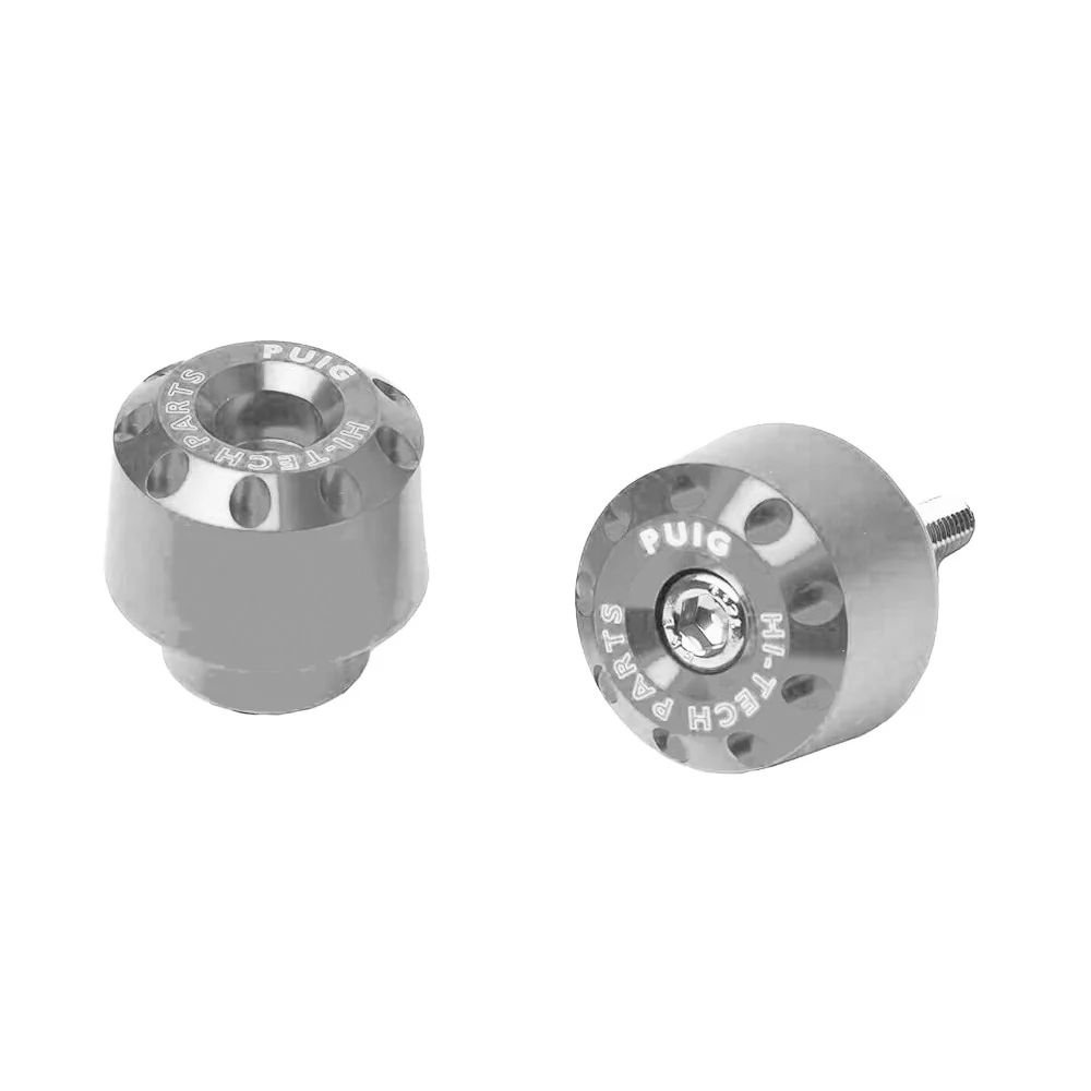 ALUMINUM COUNTERWEIGHT PUIG 6203 SHORT UNIVERSAL SILVER
