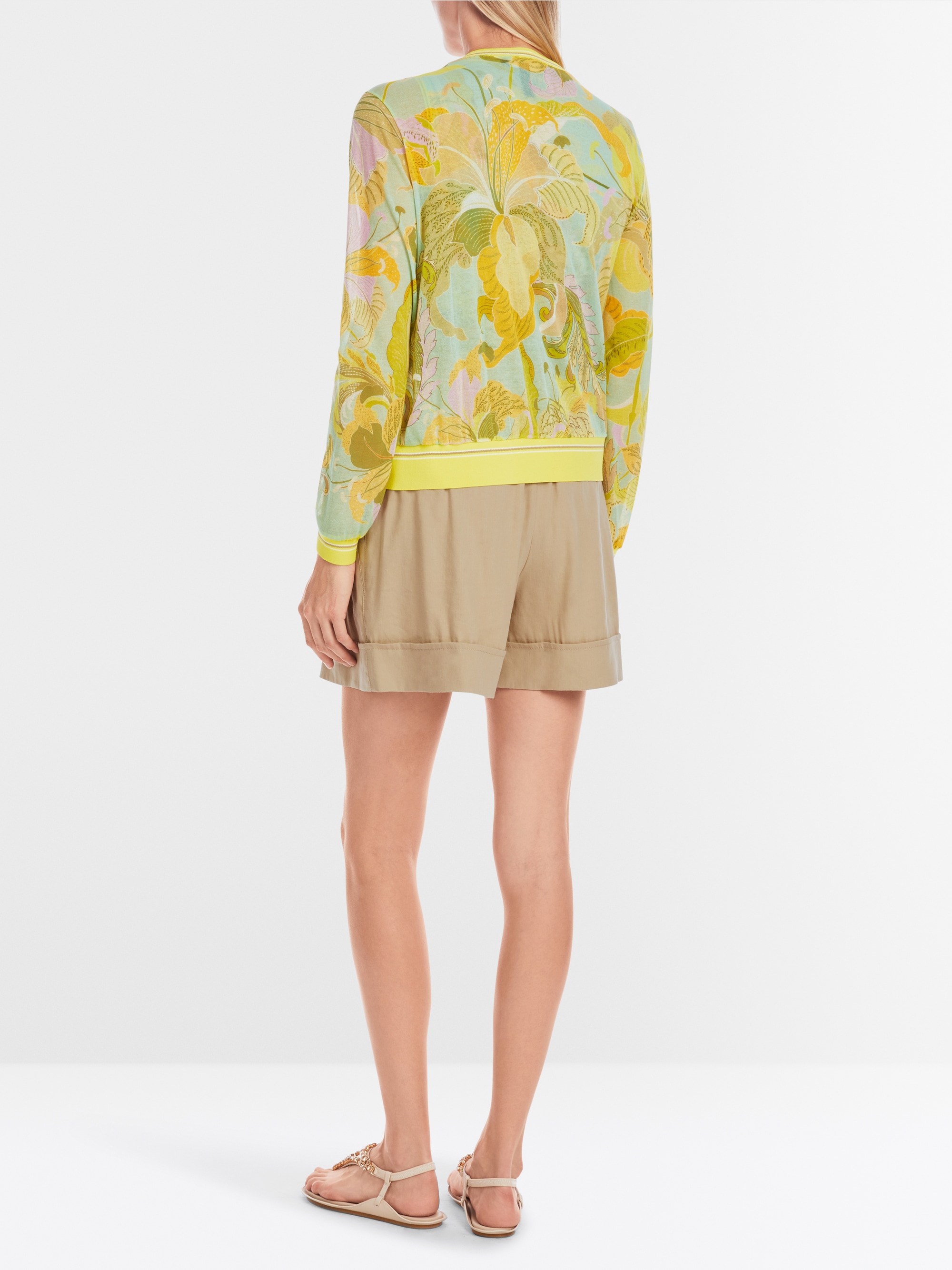 Strickjacke mit Marc-Cain-Print – Gestrickt in Deutschland