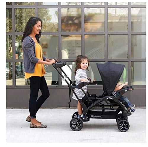 Baby Trend Sitz- und Steh-Doppelkinderwagen, Onyx