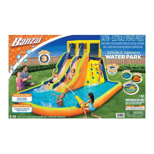 Banzai Double Drench Water Park Outdoor-Spielzeug