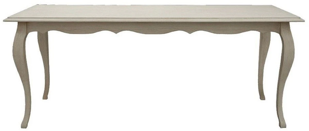 Luxury country house style dining table gray 200 cm