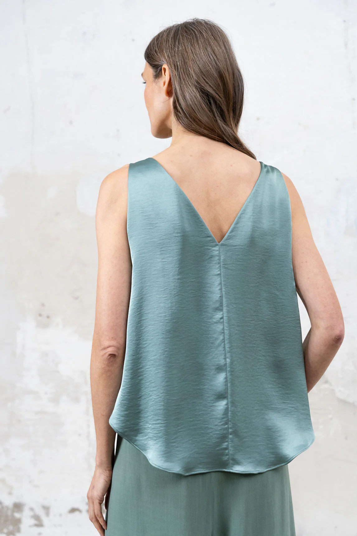 Rivera-Spain Türkisfarbenes Bordeaux-Top