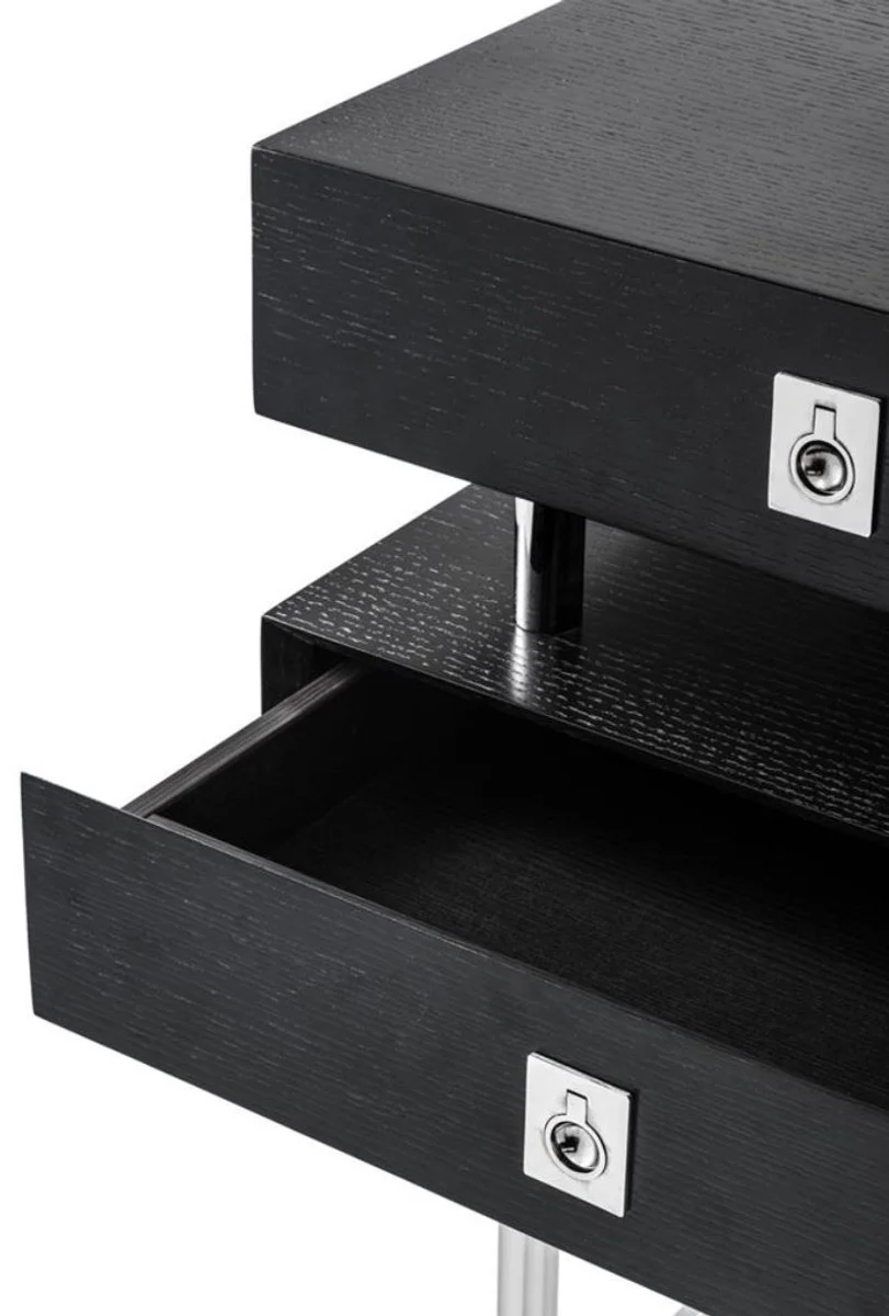 Luxury living room side table with 2 drawers 50 x 44.5 x H. 79 cm - Limited Edition