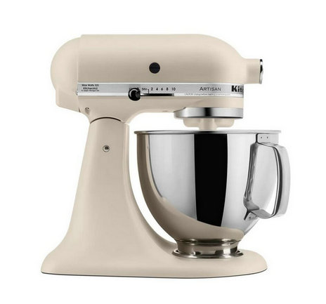 Artisan 5 Qt. 10-Speed Matt Frische Leinen Standmixer mit Flat Beater, Wire Whip und Dough Hook Attachments