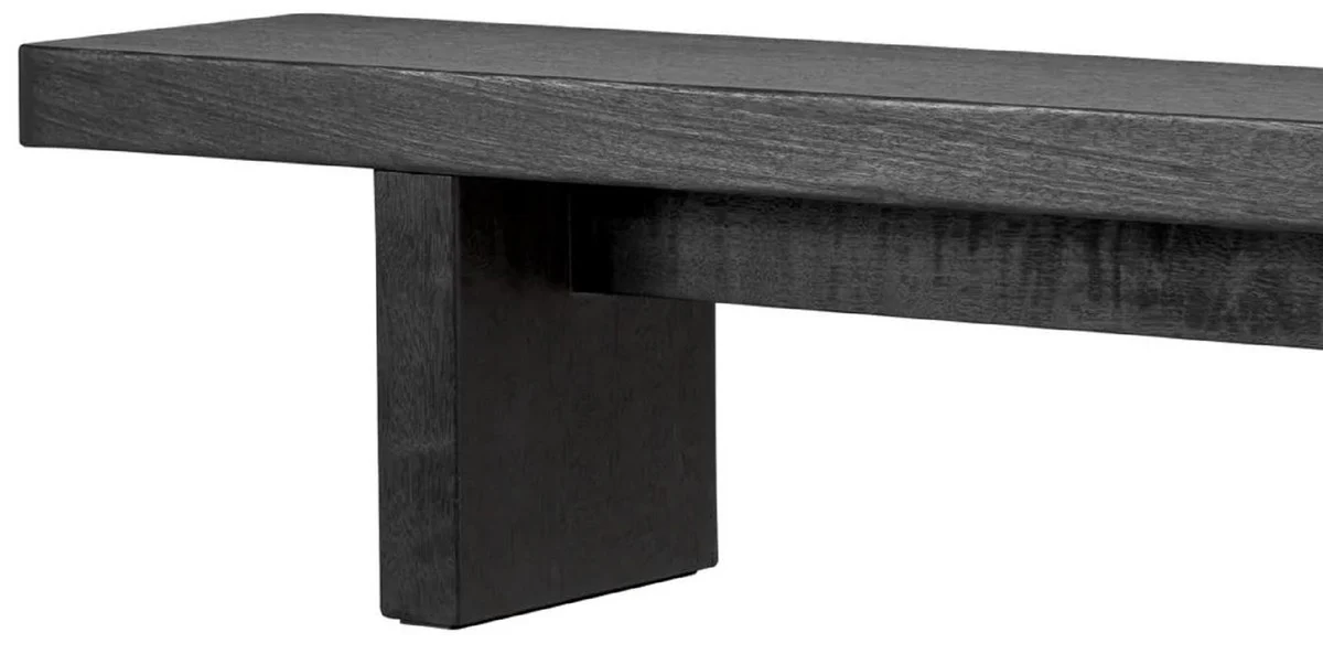 Luxury coffee table black 240 x 35 x H. 41 cm - Huge solid wood living room table - Living room furniture - Hotel furniture - Luxury furniture - Luxury furnishings