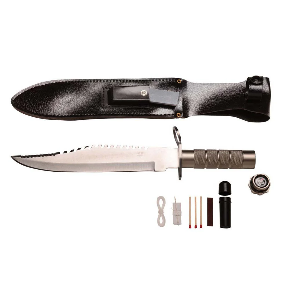 JKR Rambo Cuchillo Supervivencia Aluminio - Cuchillo Bushcraft