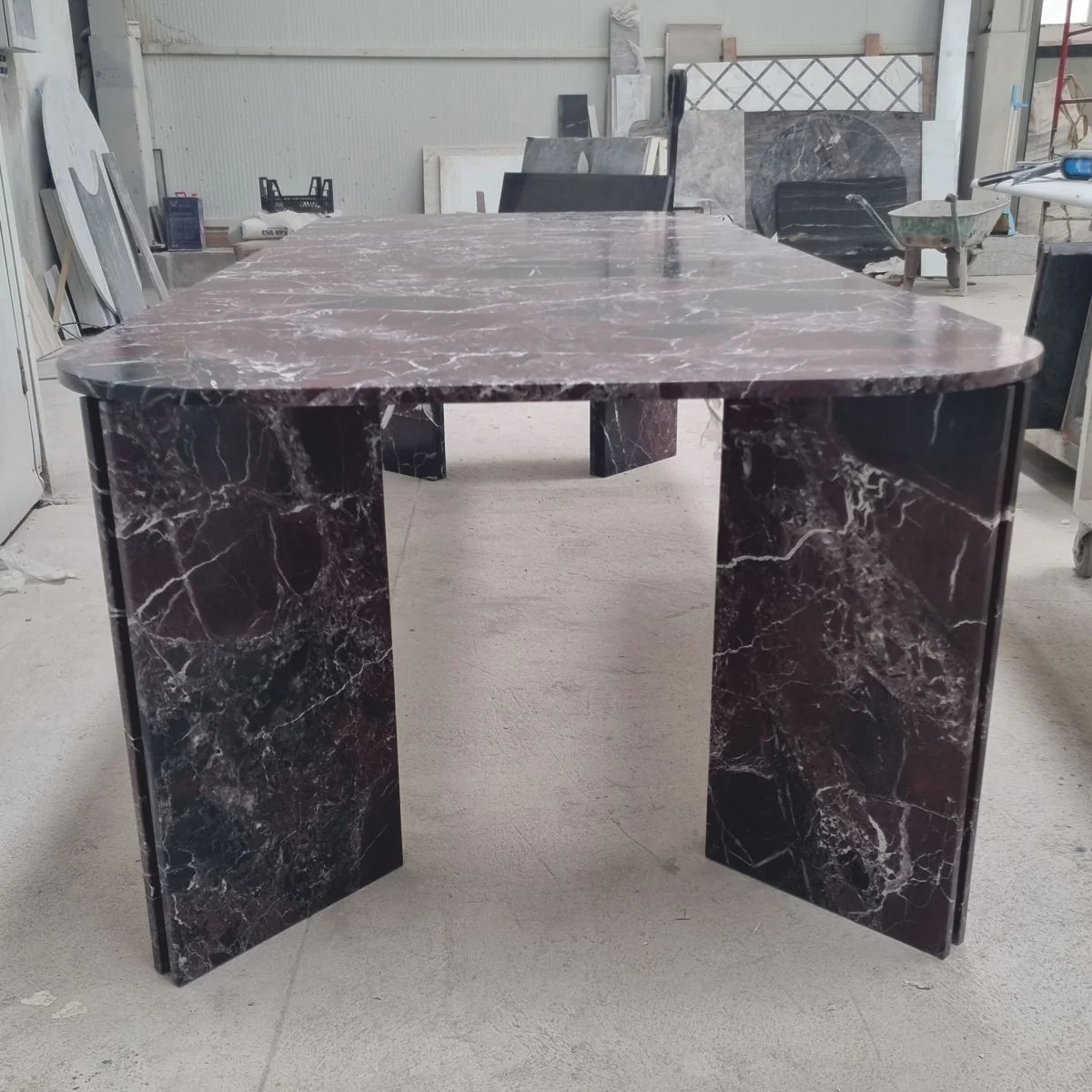 Luxury Marble Dining Table Red / Black / White 250 cm - Luxury Marble Furniture