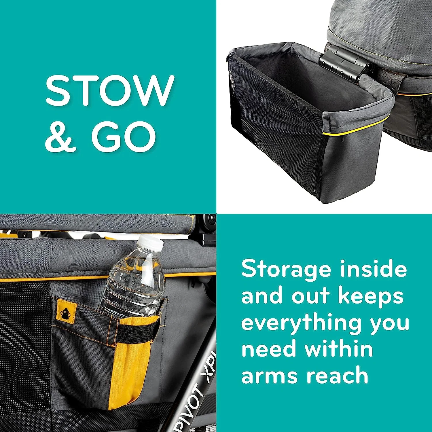 All-Terrain-Kinderwagen, Adventurer, 45 x 27 x 39 Zoll (1 Stück)