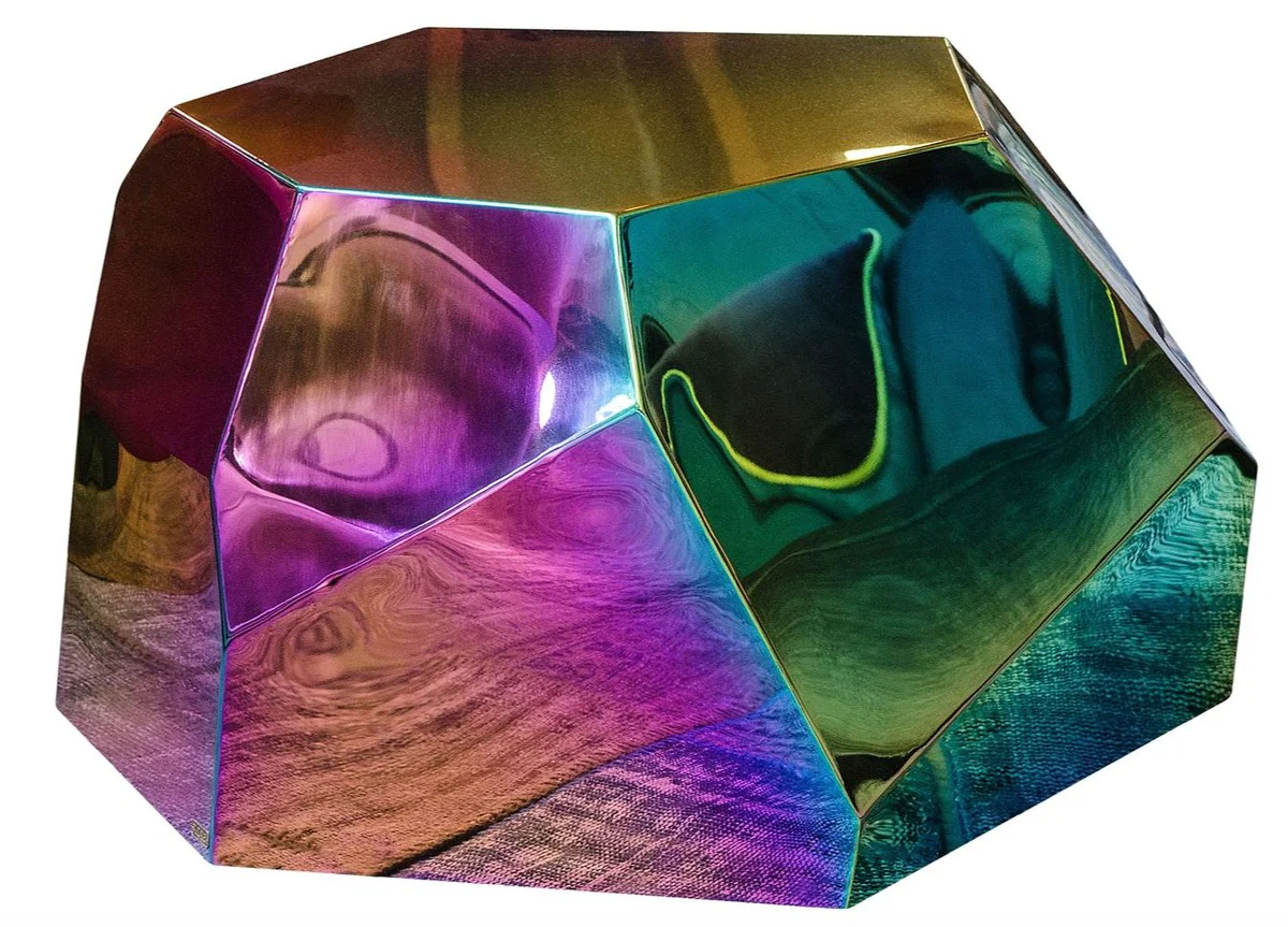 Designer living room table / side table Titan 89 x 90 x H. 45 cm - designer collection