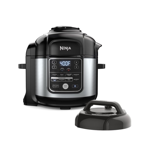 Ninja Foodi 10-in-1 8-quart XL Druckkocher Air Fryer Multicooker, Edelstahl, OS400