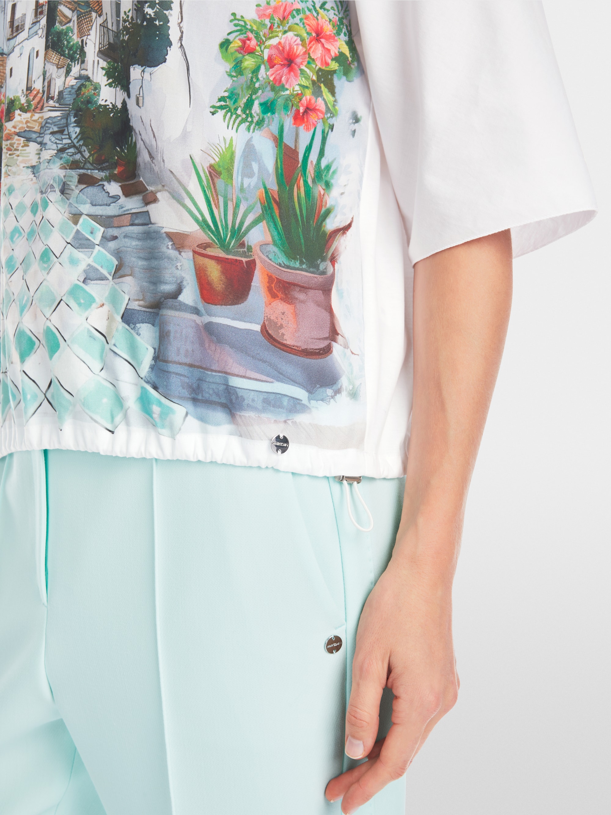 Marc Cain blouse made from 100% cotton with a print
