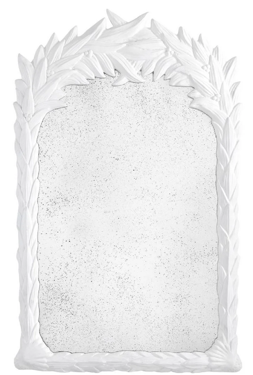 Luxury mirror white / antique mirror glass 82 x 5 x H. 130 cm - wall mirror in colonial style - luxury collection