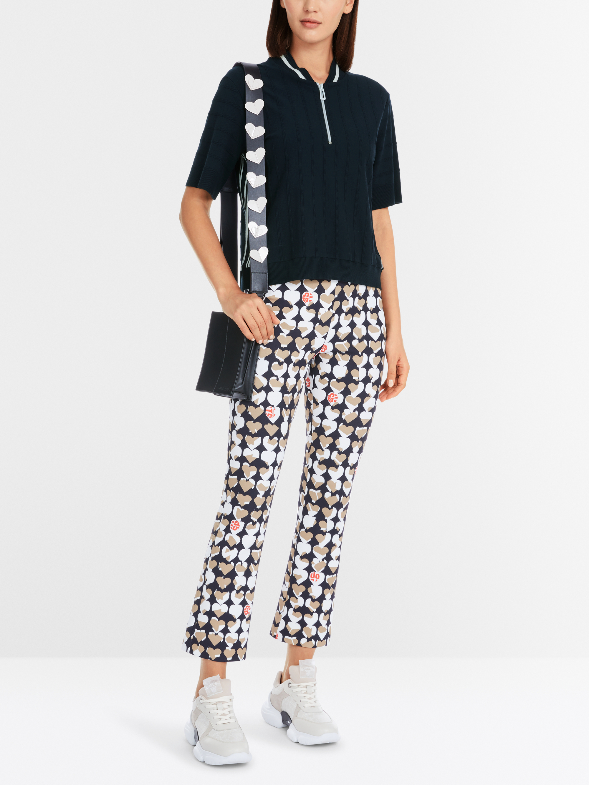 Marc-Cain Kurzarmpullover „Rethink Together“