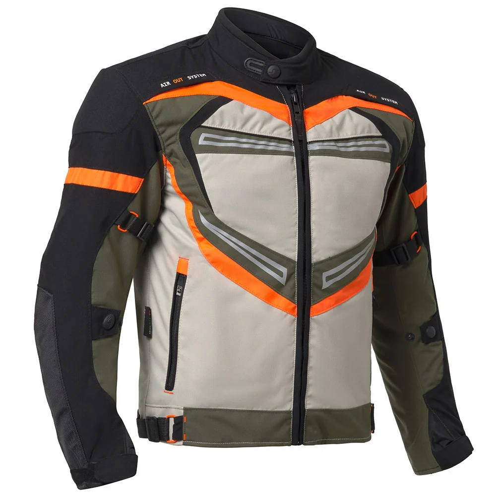 OUT DELTA JACKET - BEIGE / ORANGE