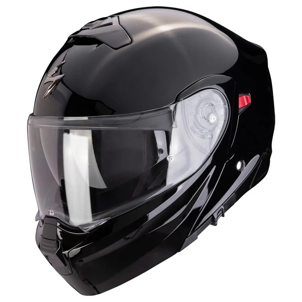 CASCO MODULAR SCORPION EXO 930 EVO MONOCOLOR NEGRO BRILLO
