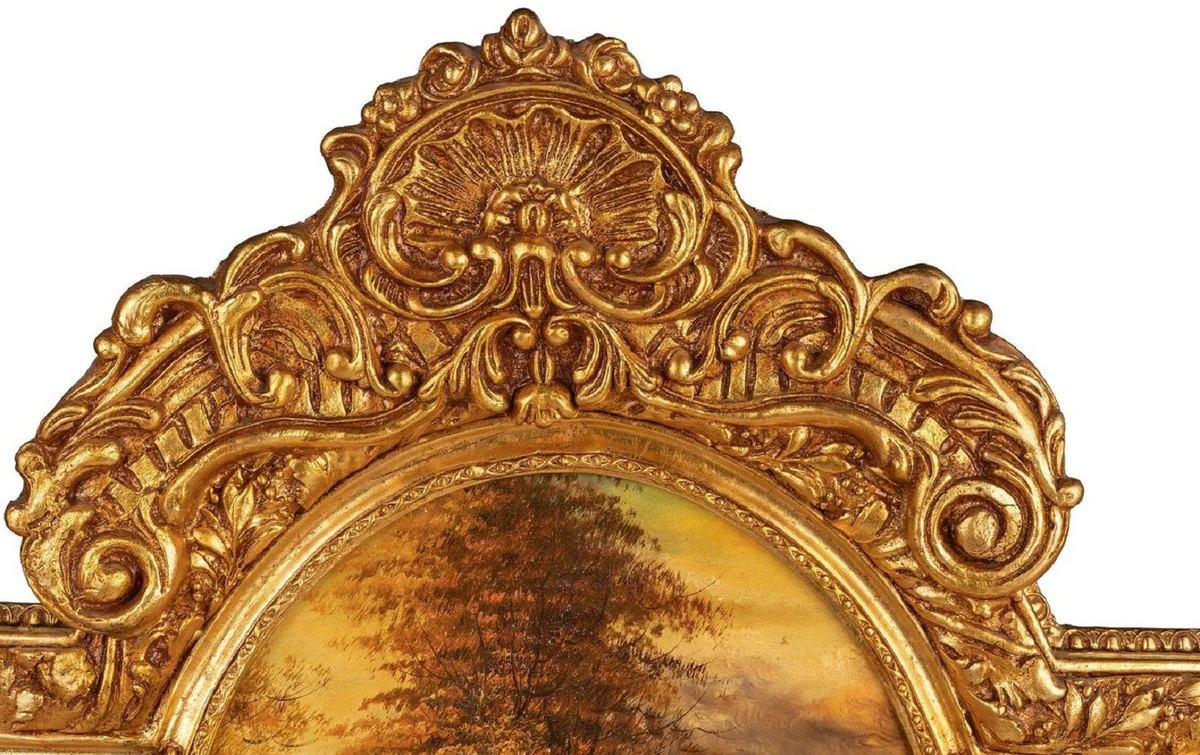 Baroque mirror gold - handmade wall mirror in baroque style - antique style wardrobe mirror - magnificent living room mirror - baroque furniture
