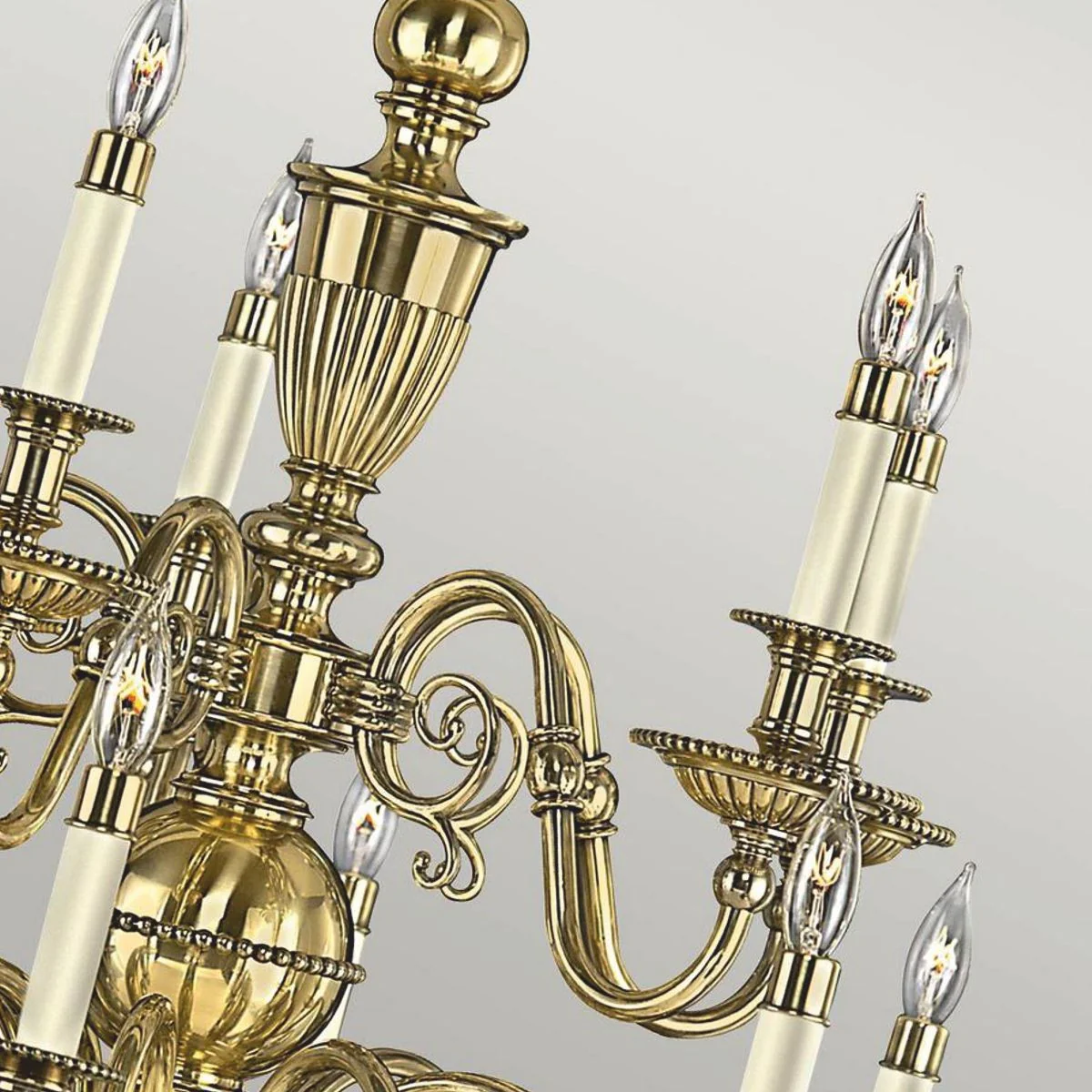 Luxury baroque brass chandelier Ø 94 x H. 87.6 cm - noble & magnificent