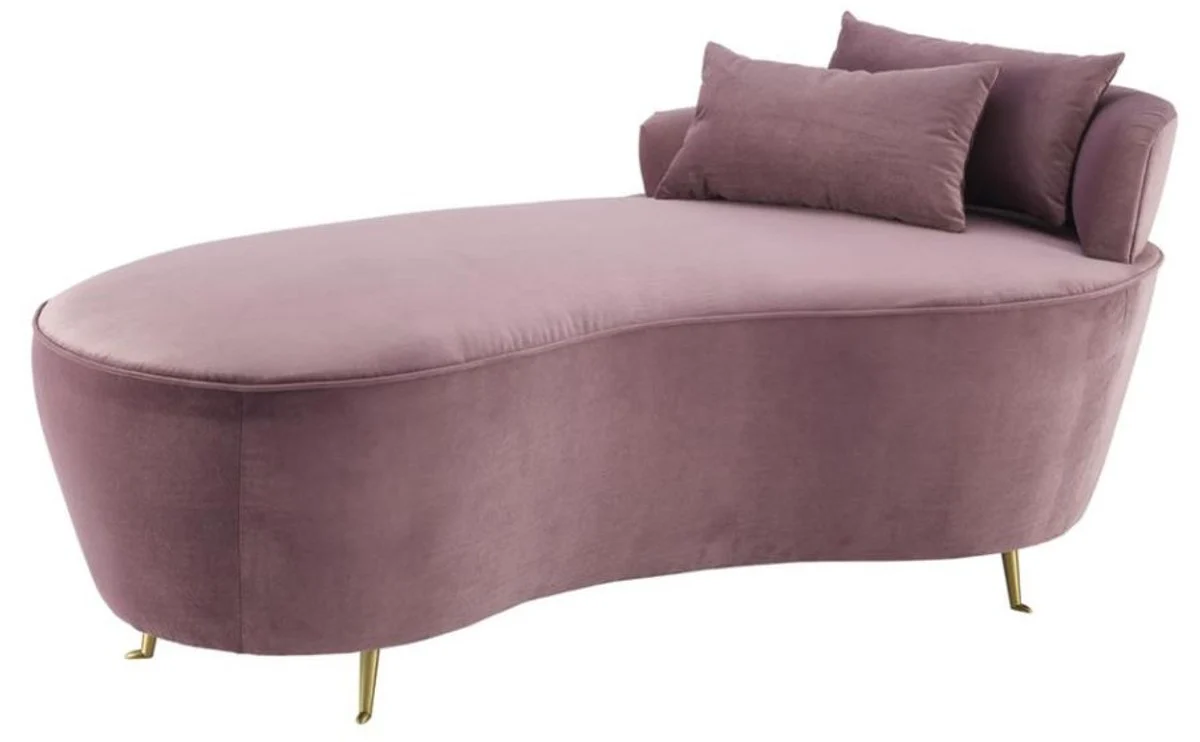 Designer sofa purple 162 x 79 x H. 66 cm - luxury furniture