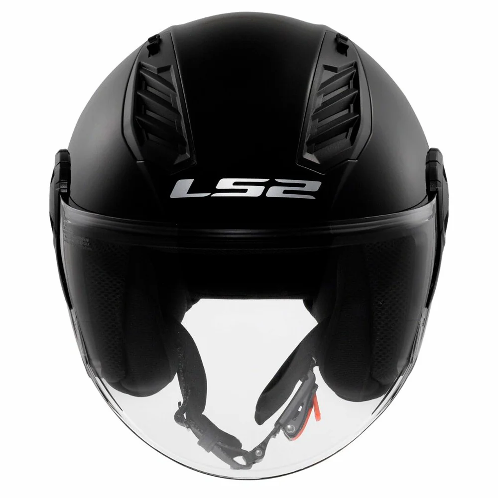 CASCO JET LS2 of616 AIRFLOW II SOLID NEGRO BRILLO
