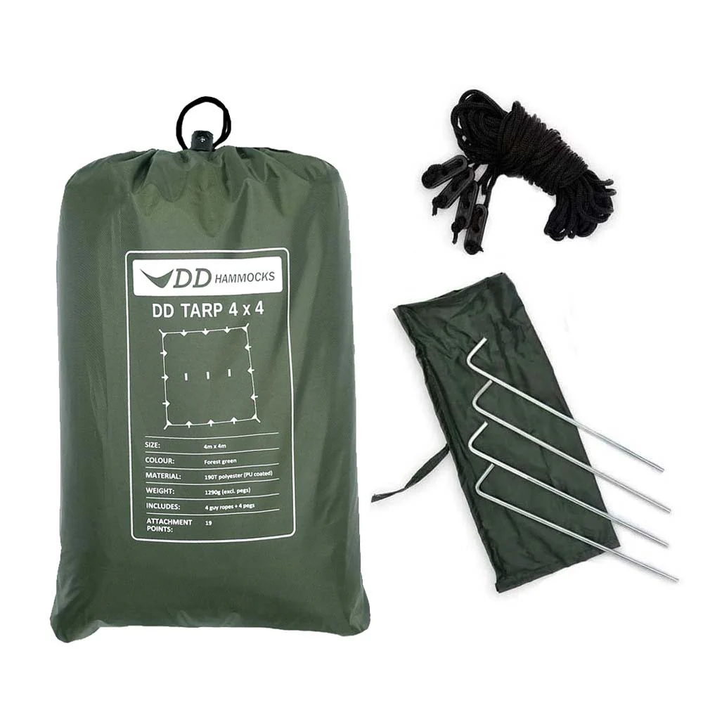 DD Hängematten Tarp 4x4 verde bosque - Toldo Bushcraft