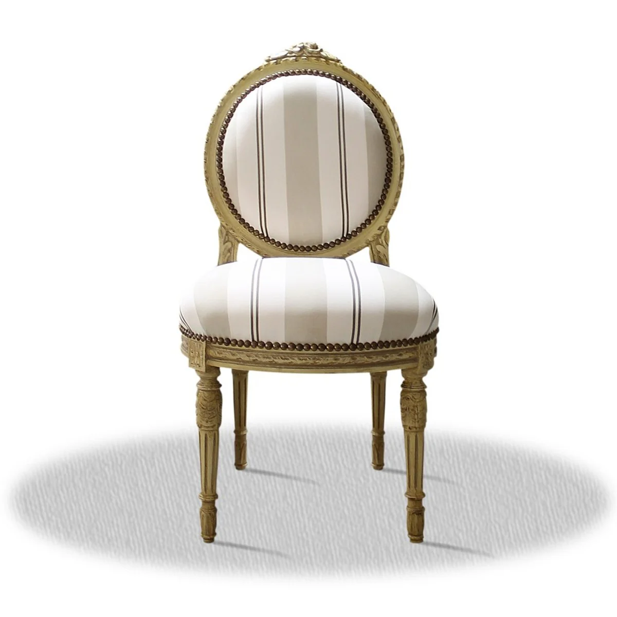 Baroque salon chair cream 50 x 50 x H. 100 cm - antique furniture