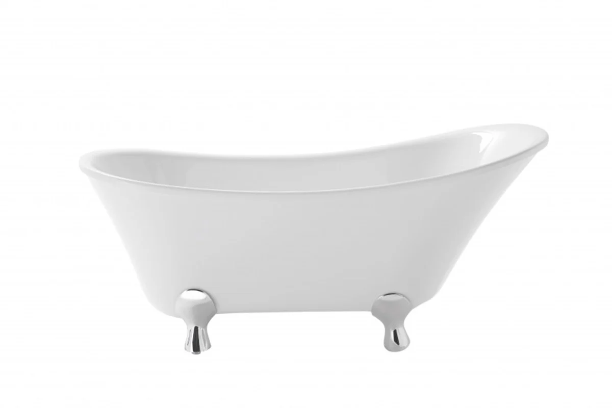 Art Deco freestanding bathtub white model He-Gra 1550mm - freestanding retro antique bathtub baroque art nouveau