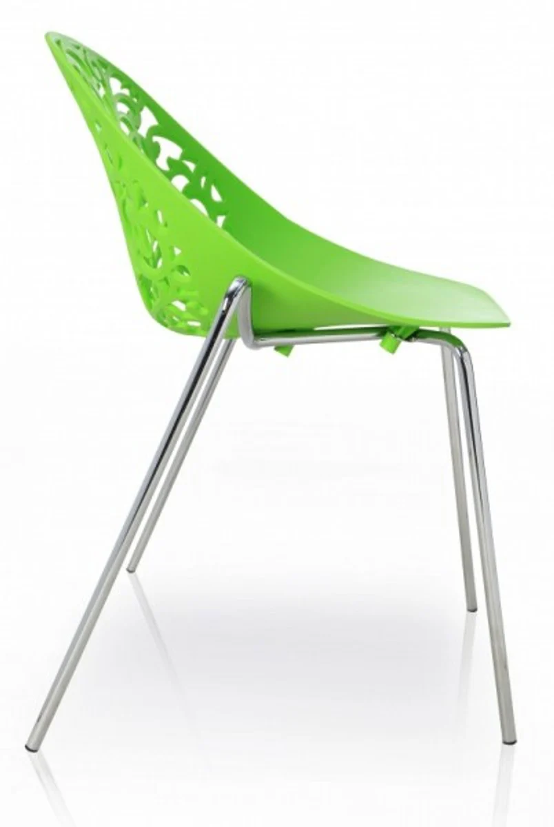 Designer chair Baroque Flowers Green - 16235