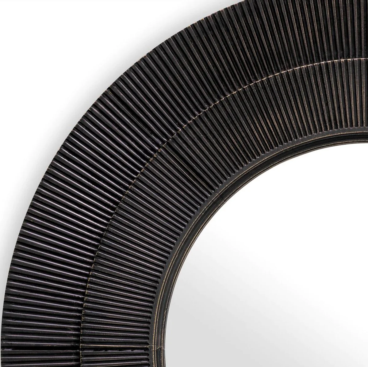 Luxury wall mirror bronze Ø 90 cm - round living room mirror - bedroom mirror - cloakroom mirror - luxury furniture - luxury interior