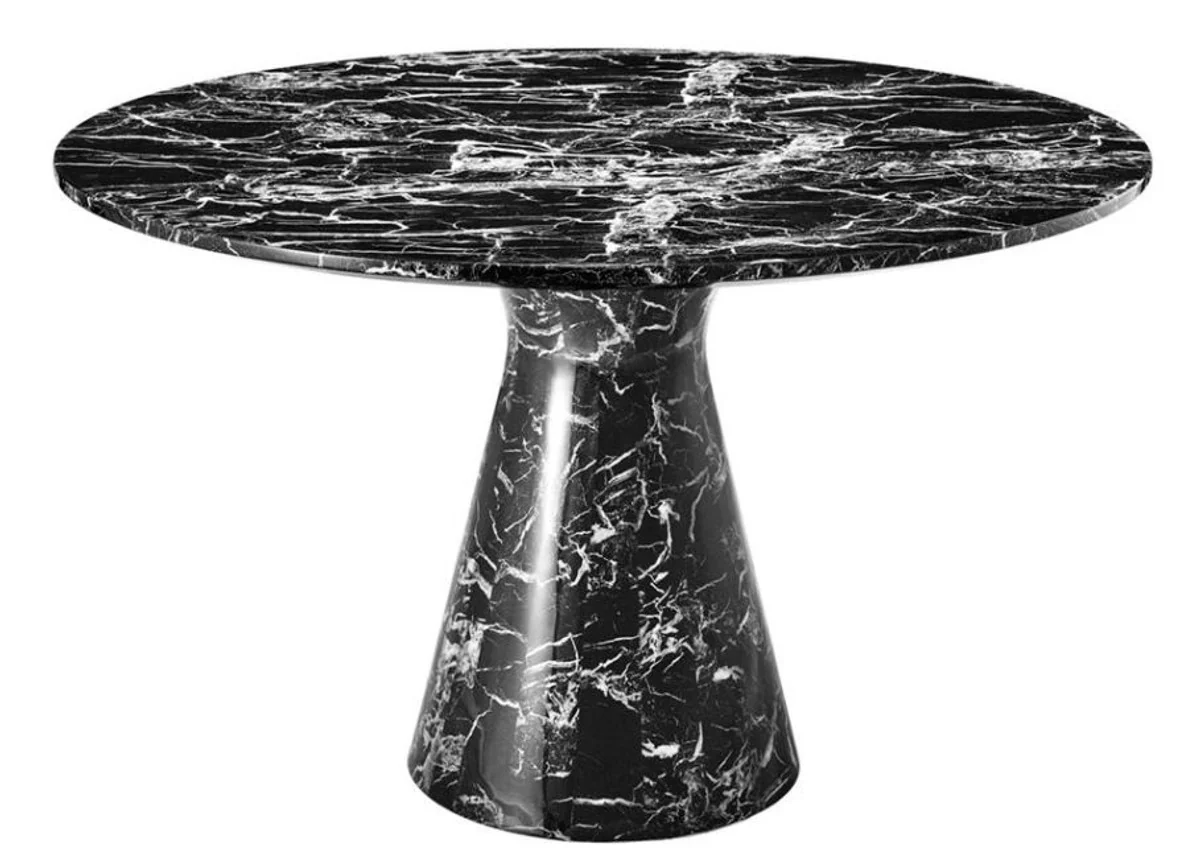 Designer dining table black 119.5 x H. 75 cm - luxury edition