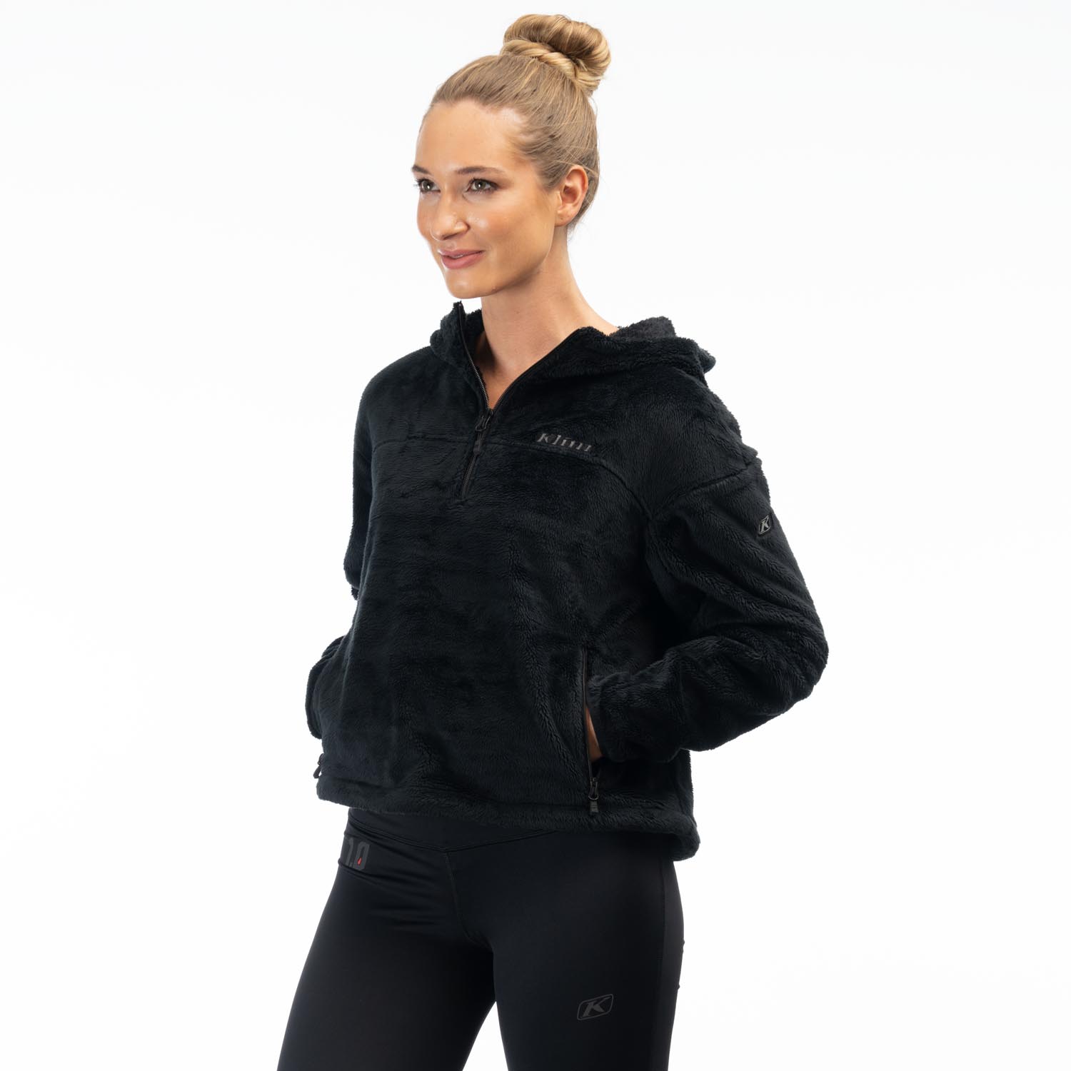 Cascade 1/4 Zip Crop Hoodie