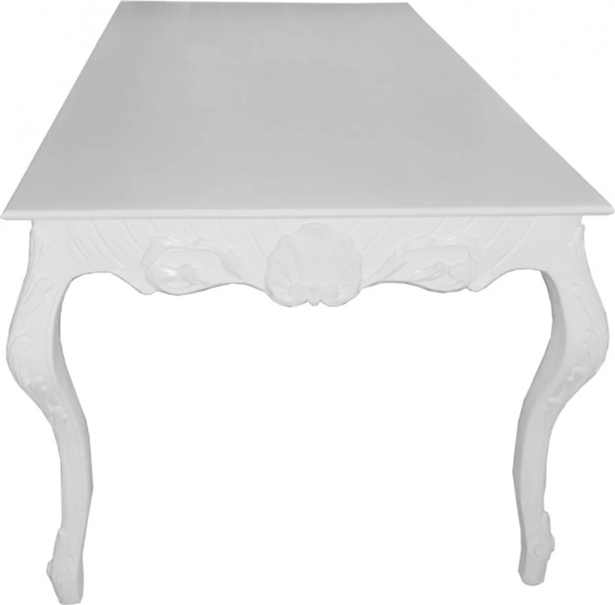 Barock Esstisch Weiss Shabby Chic Style L205 x B104 x H82 cm