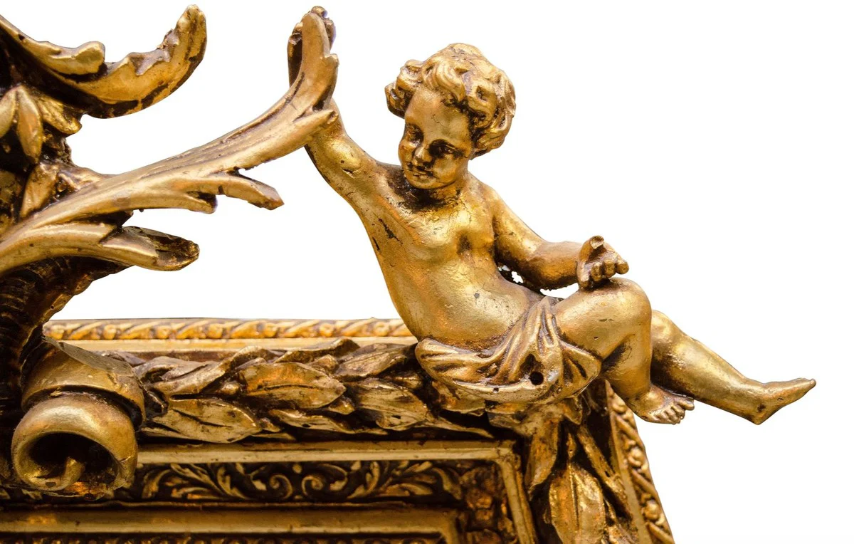 Baroque mirror with golden frame 100 x H. 175 cm - antique style furniture