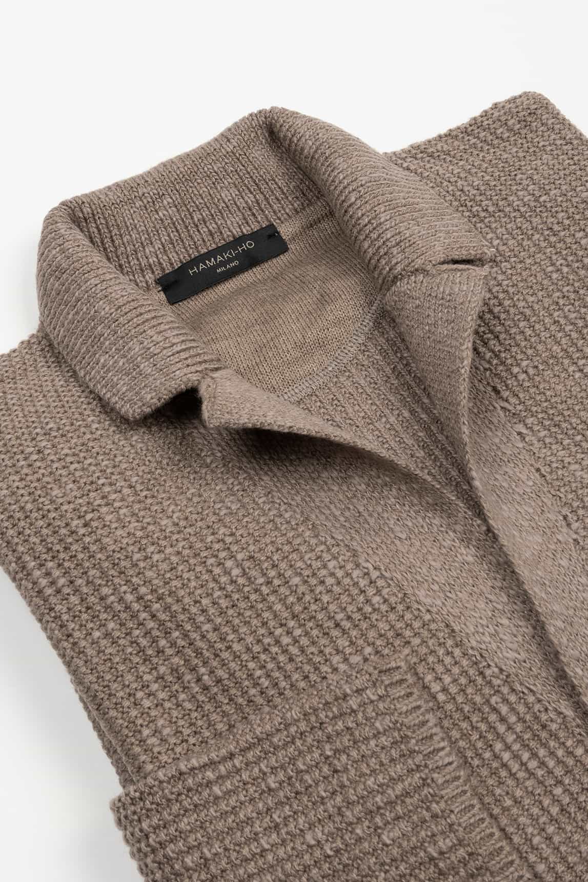 Rivera-Spanien Taupefarbene Strickjacke