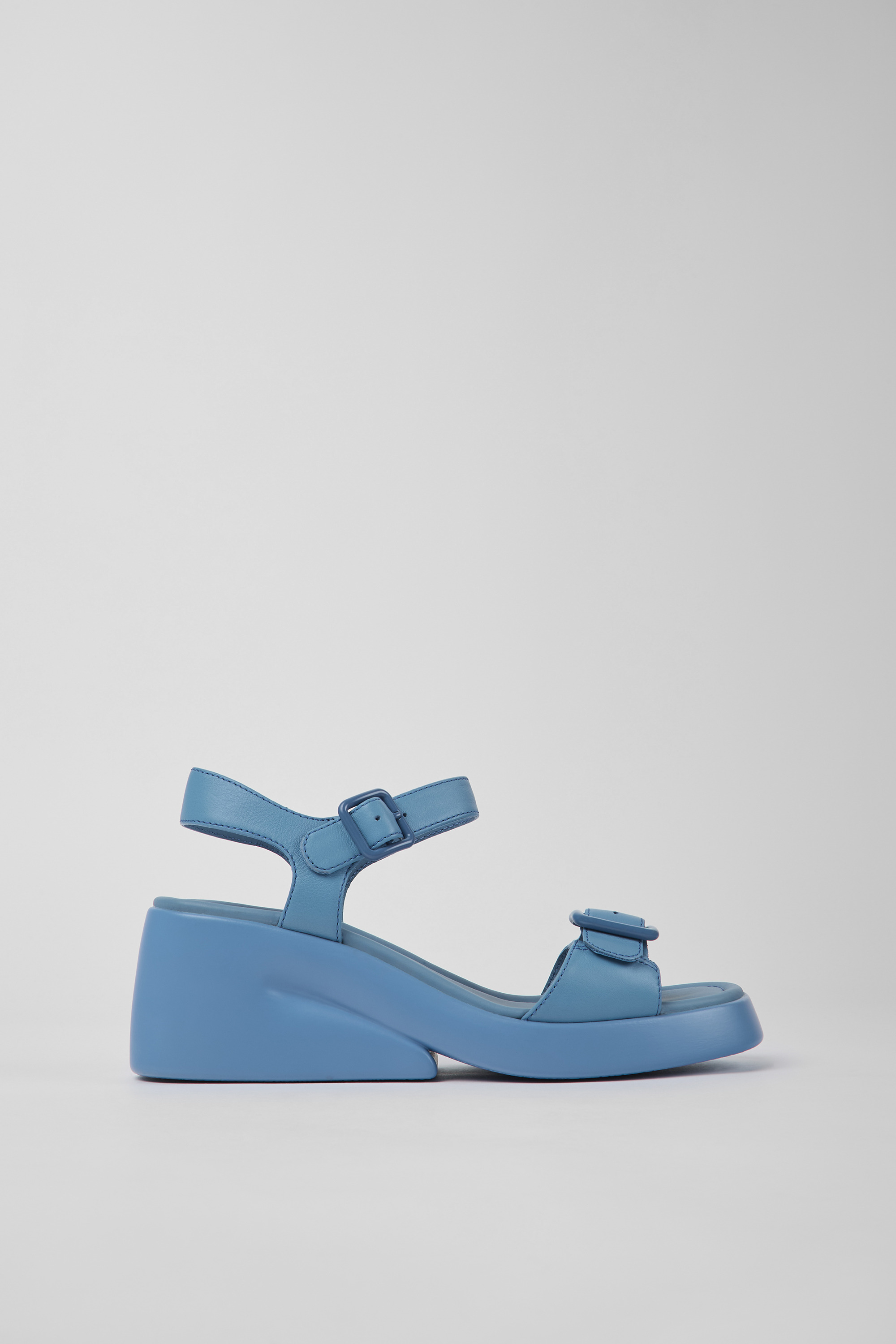 Kaah - Blaue Ledersandalen für Frauen