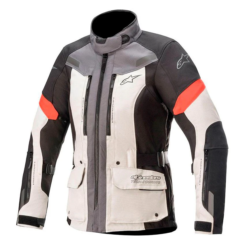 CHAQUETA 4 ESTACIONEN ALPINESTARS STELLA VALPARAISO V3 GRIS / ROJO