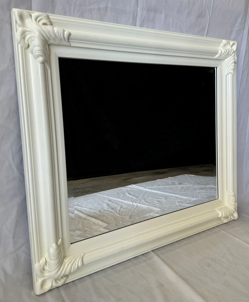 Barock Spiegel Weiß 80 x H. 70 cm - Barock Möbel