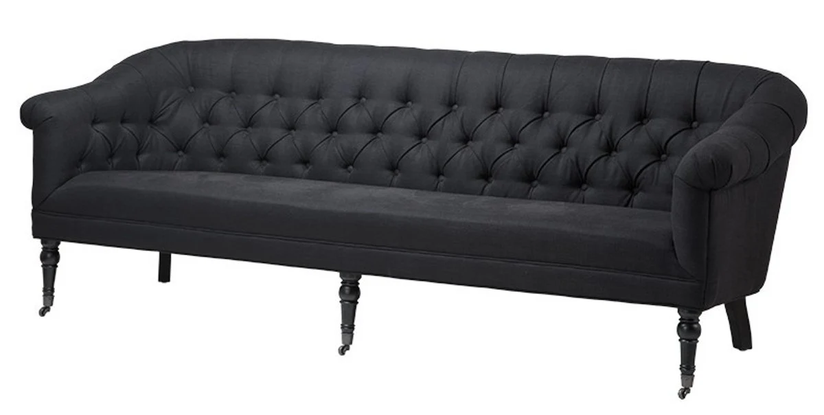Luxury Baroque Sofa Paris Black from the luxury collection of - Hotel Cafe Restaurant Furniture Furnishings