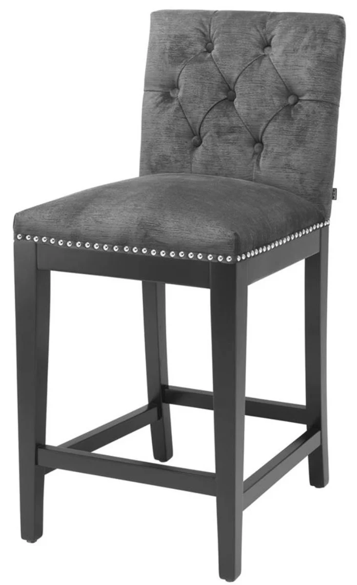 Bar chair dark gray / black 45.5 x 54 x H. 101 cm - Hotel Restaurant Club Furniture
