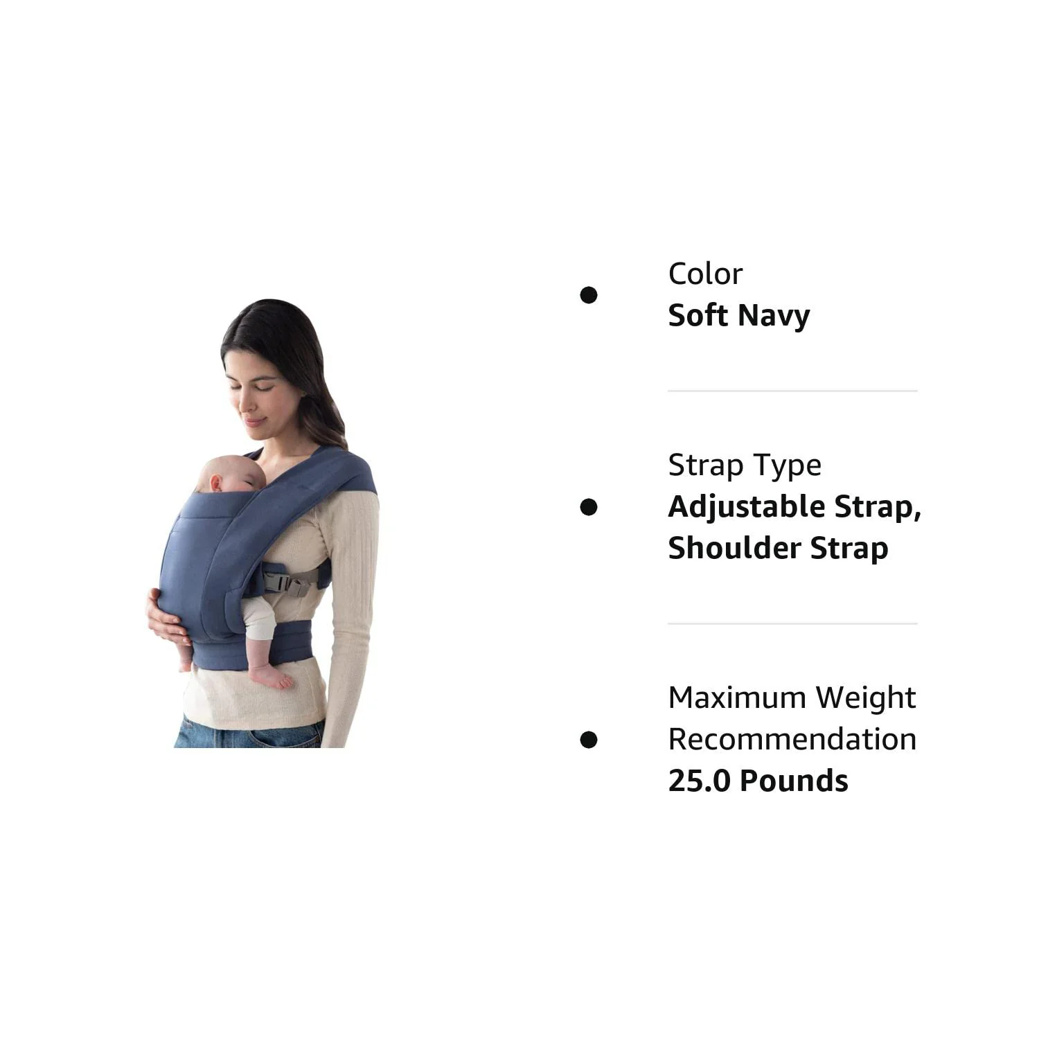 Embrace Cosy Newborn Essentials Babytragetuch (3–10 kg), Ponte-Strick, Blush Pink