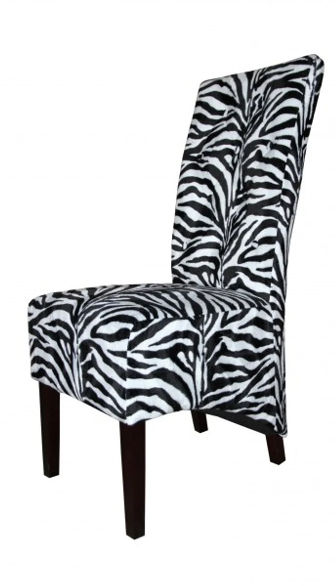 Limited Edition Designer Chesterfield Dining Chair Zebra - Club Furniture