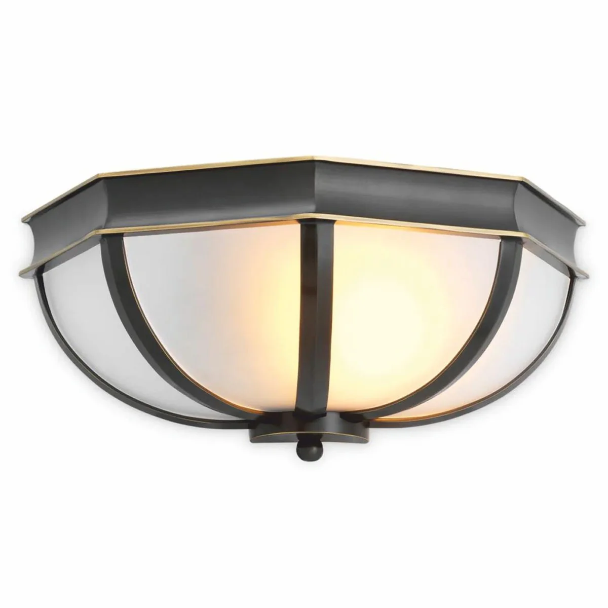 Luxury wall light bronze / white 33 cm - Luxury wall lights