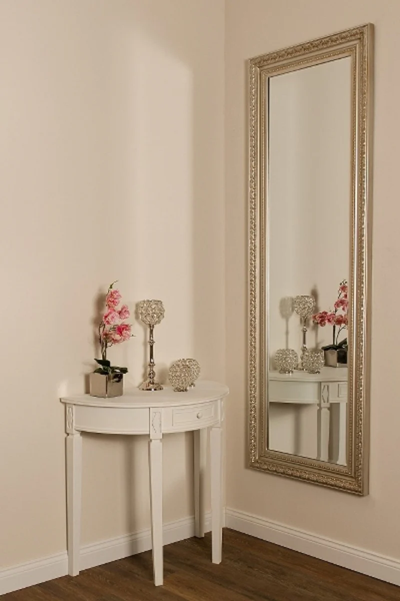 Baroque wall mirror silver 65 x H. 190 cm - Baroque style furniture