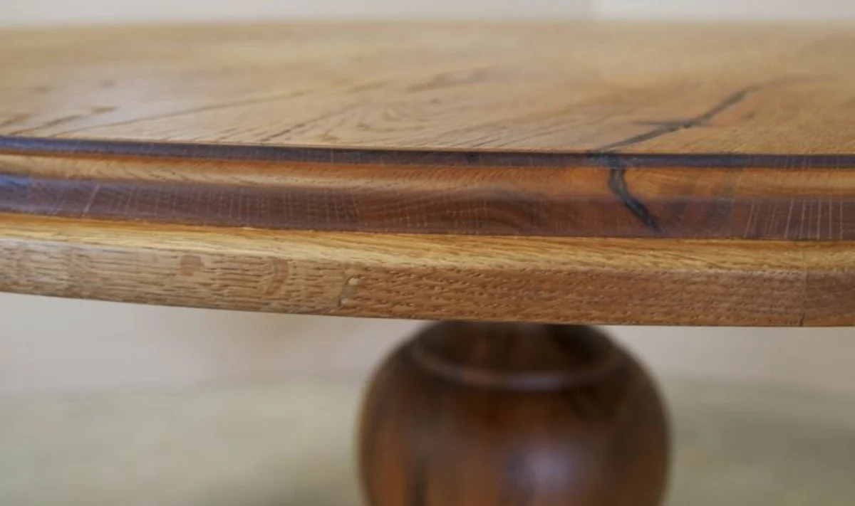 Solid Wood Kitchen Table - Various Sizes & Colors - Round Rustic Oak Wood Dining Table - Dining Room Furniture