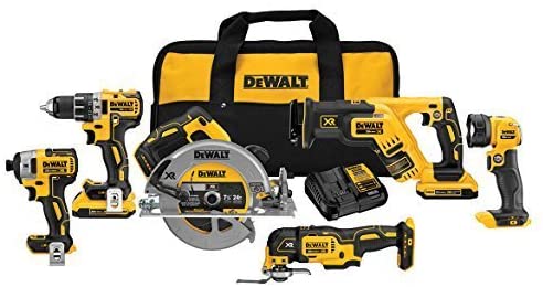 DEWALT 20V MAX XR BRUSHLESS COMBO KIT, COMPACT 6-TOOL (DCK684D2)