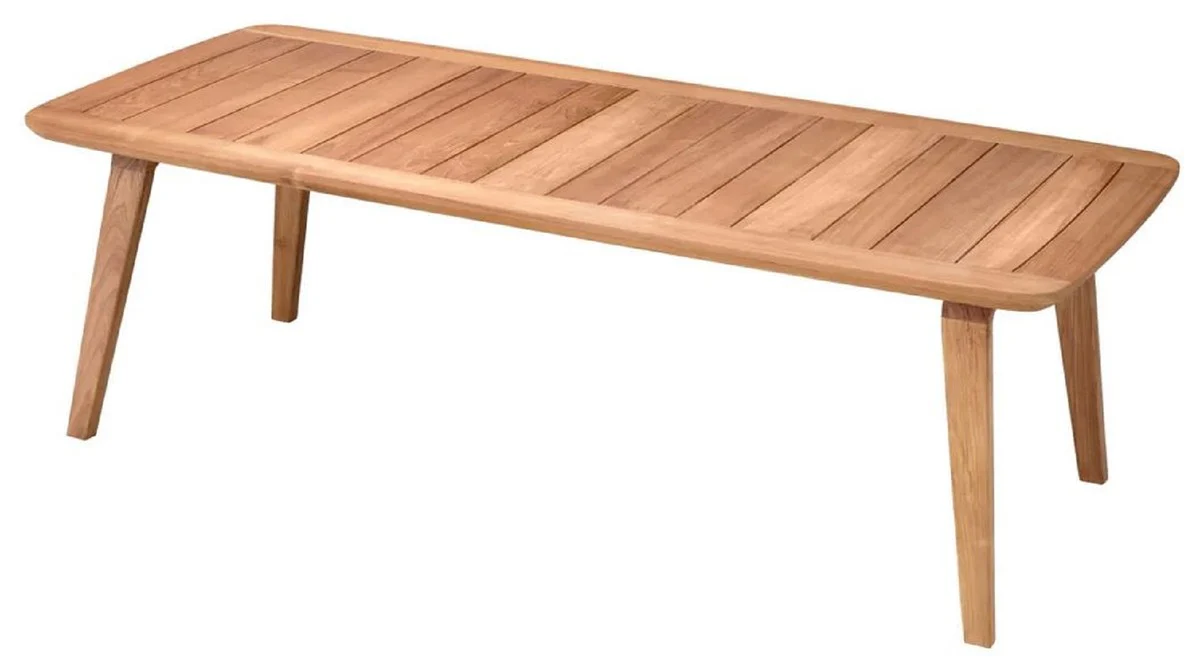 Luxury garden dining table natural colors 245 x 110 x H. 76 cm - Rectangular teak garden table - Dining room furniture - Garden furniture - Luxury furniture - Luxury quality