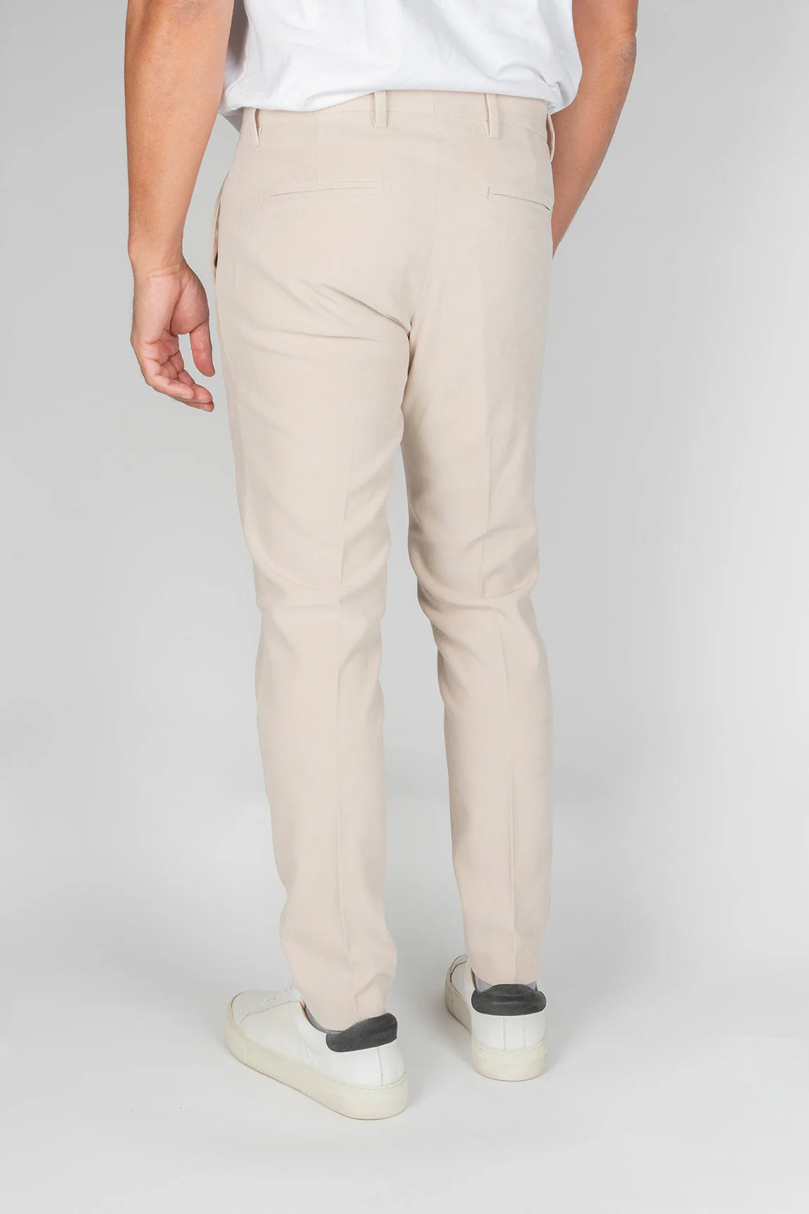 Rivera-Spain Paul Miranda schlichte Ecru-Hose