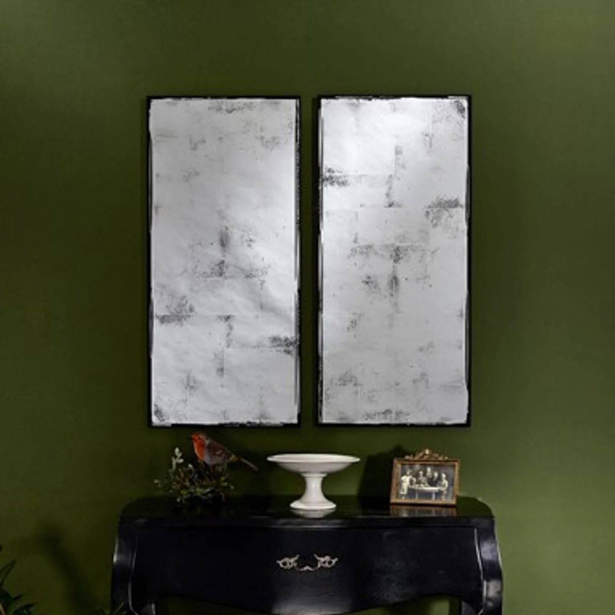 Art Deco vintage wall mirror antique style 39 x 84 cm